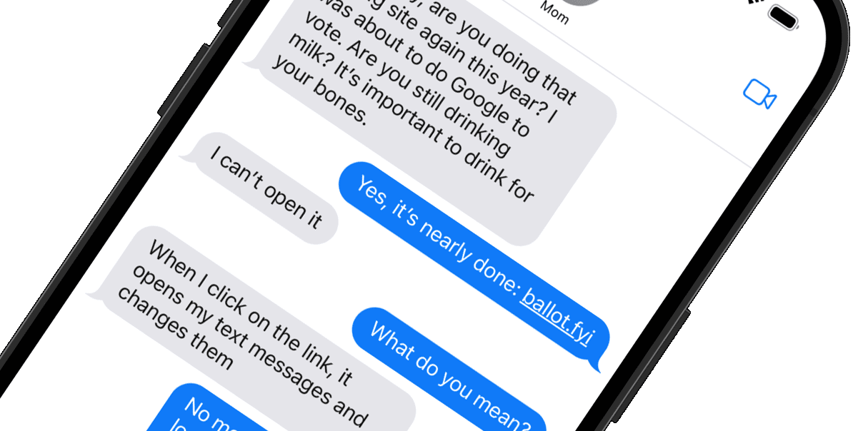 Screenshots of ballot.fyi 2024 edition pages